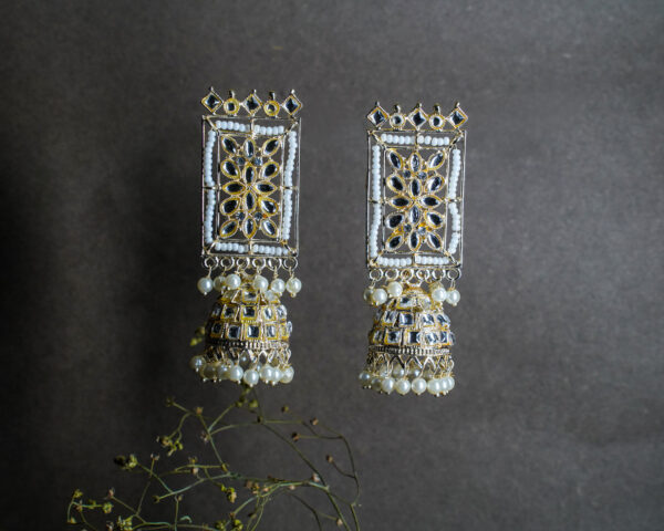 Gold-plated traditional handcrafted earrings - Image 2