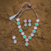 AD Diamond Necklace Jewellery Set with Earrings & Mangtika by Elegance jewels