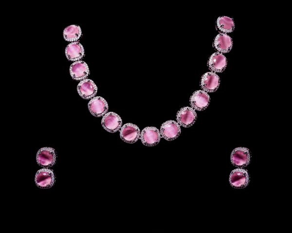 American Diamond Necklace Set - Image 2